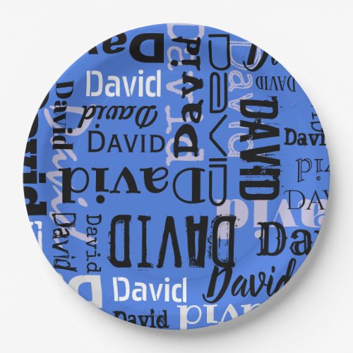 Your NAME Customizable Party Plates Table Serving 