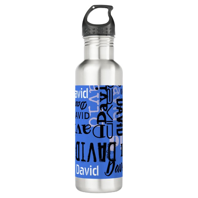 Your NAME Customizable Water Bottle Drinkware (Front)