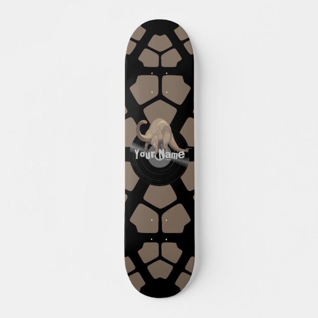 Your Name Dinosaur Skateboard (Front)