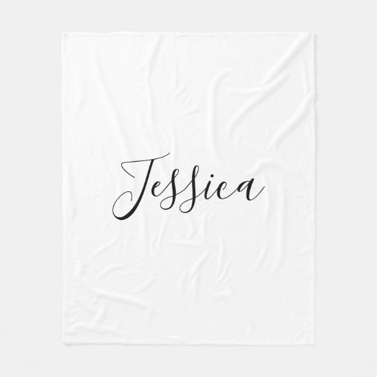 Your Name | Elegant Script Fleece Blanket