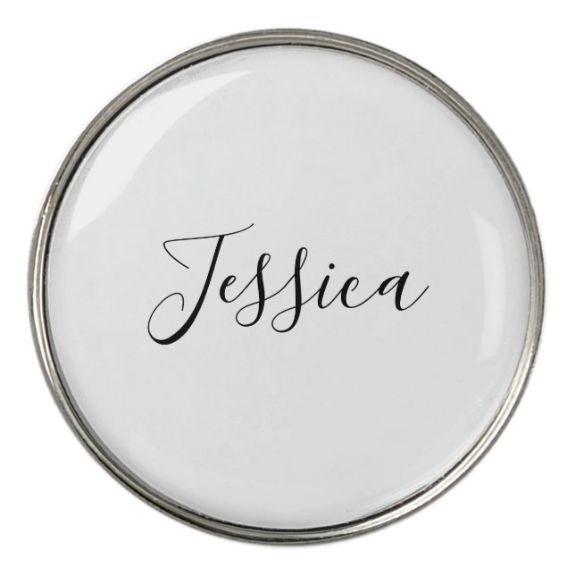 Your Name | Elegant Script Golf Ball Marker (Front)