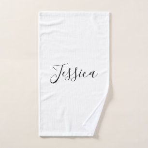 Your Name   Elegant Script Hand Towel