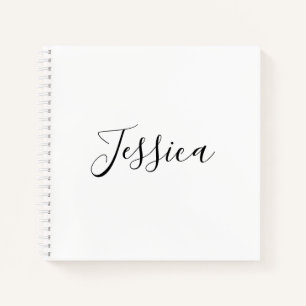 Your Name   Elegant Script Notebook