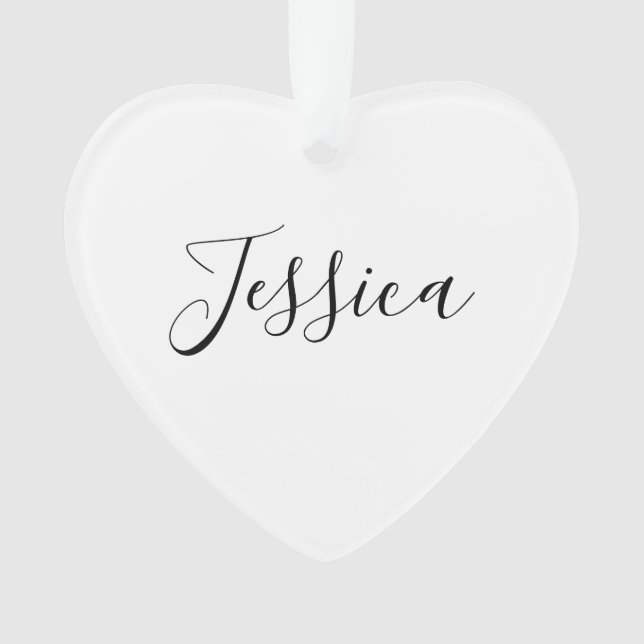 Your Name | Elegant Script Ornament (Front)