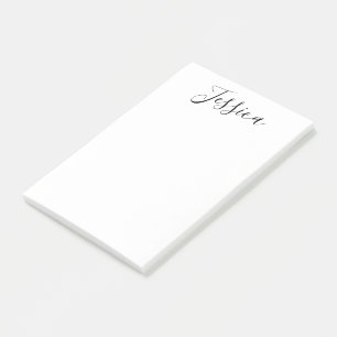Your Name Elegant Script Post-it Notes