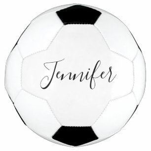 Your Name Elegant Script Soccer Ball