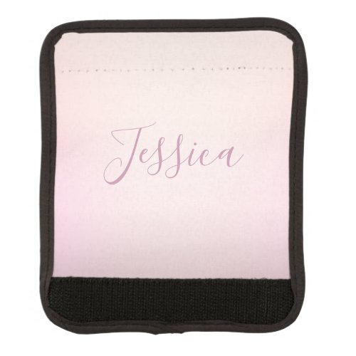 Your Name  Elegant Script Soft Ombre Luggage Handle Wrap