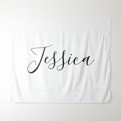 Your Name  Elegant Script Tapestry