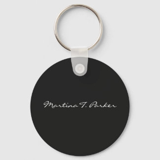 Your Name Elegant Script Unique Person Feminine Keychain