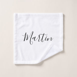 Your Name Elegant Script Wash Cloth