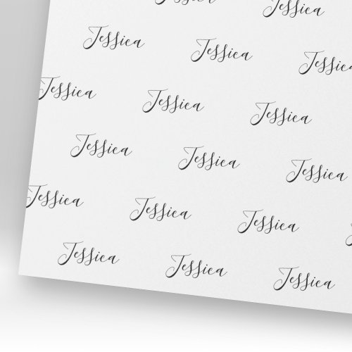 Your Name  Elegant Script Wrapping Paper