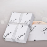 Your Name | Elegant Script Wrapping Paper<br><div class="desc">Your name or any other word in elegant calligraphy.</div>