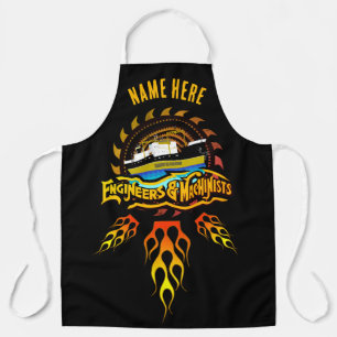 YOUR NAME Engineer and Machinist Boat Crew Work Apron