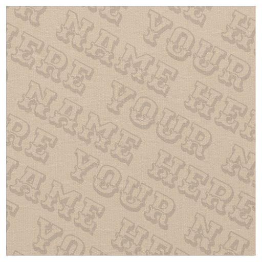 Your Name Fabric Personalized Name Fabrics