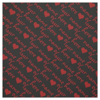 Your Name Fabric Personalized Name Fabrics by artist_kim_hunter at Zazzle