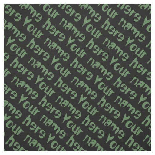 Your Name Fabric Personalized Name Fabrics