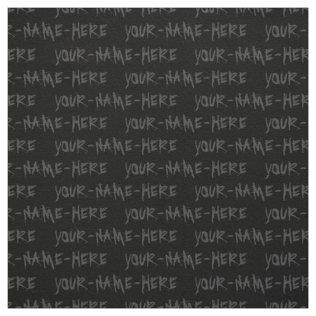 Your Name Fabric Personalized Name Fabrics (Swatch)