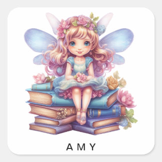 Your name fairy square sticker