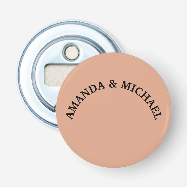 Your Name Family Modern Creative Tumbleweed Color Bottle Opener (Front)
