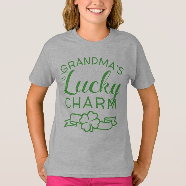 YOUR NAME Family's Lucky Charm Cute T-Shirt (Front)