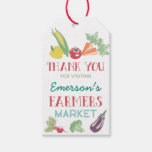 Your Name Farmers Market Birthday Thank You Favor Gift Tags