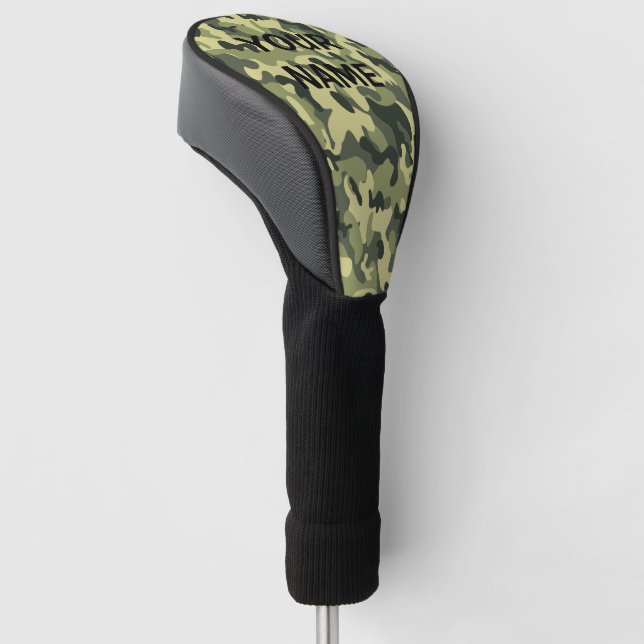 YOUR NAME Golf Head Cover Camo Personalize (Angled)