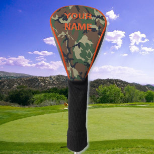 YOUR NAME Golf Head Cover Camo Personalize