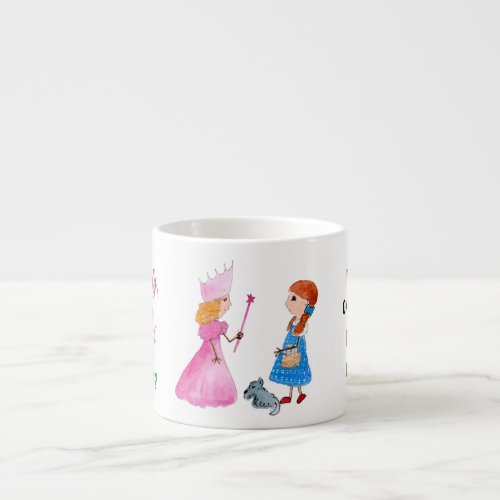 Your Name Good Witch or Bad Witch Personal Coffee Espresso Cup