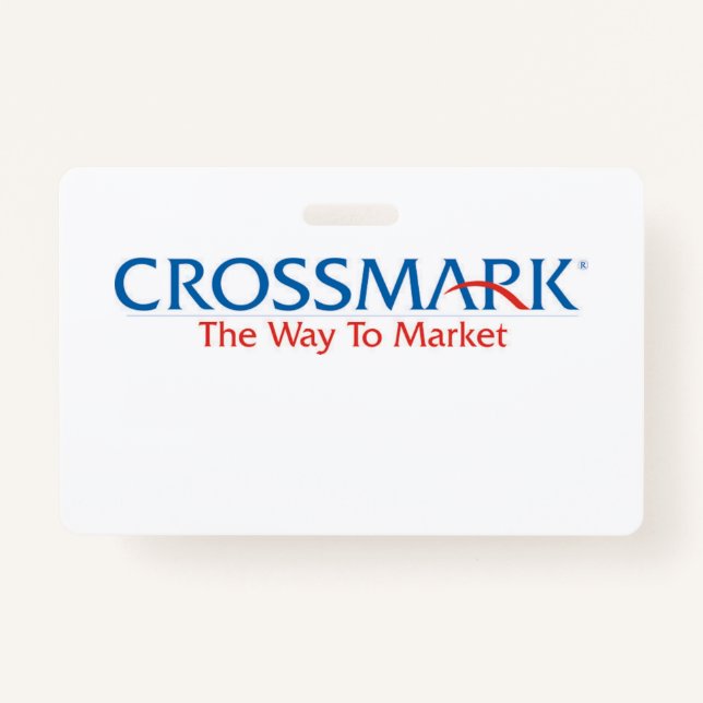 your name here crossmark badge (Front)