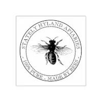 Custom Apiary Honey Bee Stamp