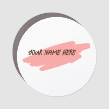 Your Name Here, Customize Magnet Badge
