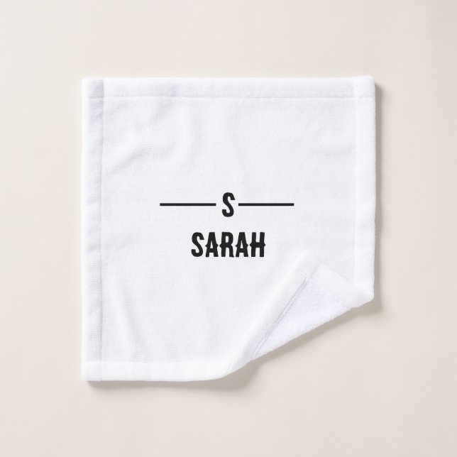 Your Name Here – Simple Personalized Towel (Wash Cloth)
