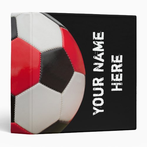 Your Name Here Soccer Binder