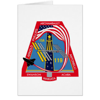 YOUR_NAME_HERE STS-119 Logo Cards