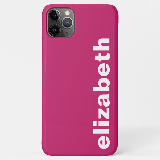 Your Name Hot Pink Case-Mate iPhone Case (Back)