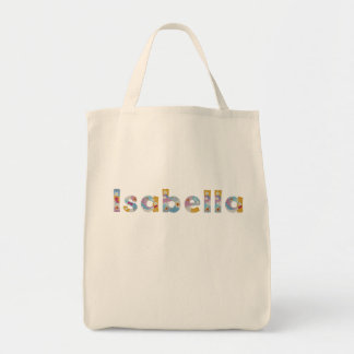 Your name in artsy floral letters / Isabella Tote Bag