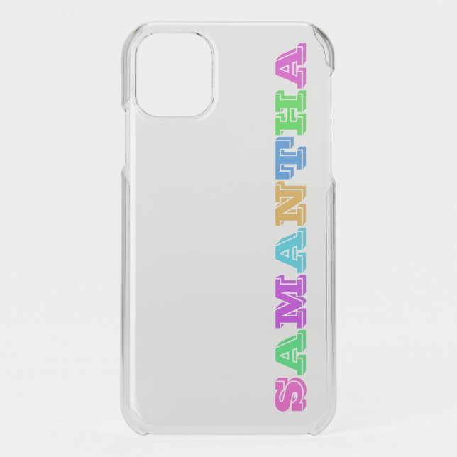 Your Name in Block Letters | iPhone Case (Back)
