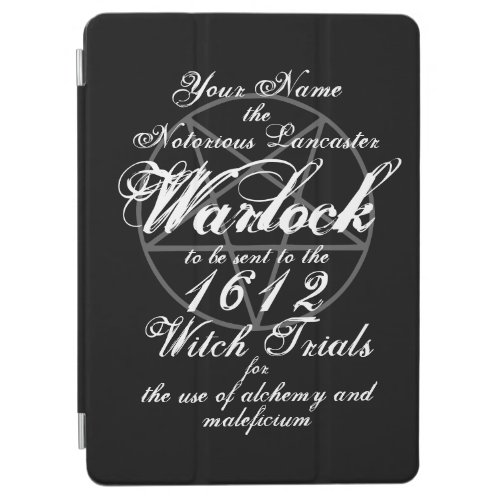 Your Name in Notorious Witch Trials Black Gothic iPad Air Cover