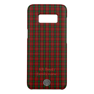 Your name / initials on Boyd Clan Family Tartan Case-Mate Samsung Galaxy S8 Case