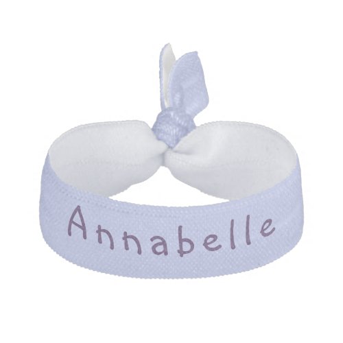 Your Name Light Blue Elastic Hair Tie