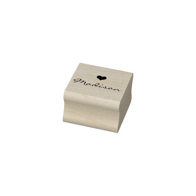 Your name & logo custom script signature InkPad + Rubber Stamp (Stamp)