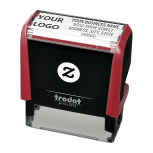 Your Name Logo or Photo Address Self-inking Stamp