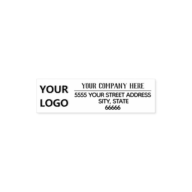 Your Name Logo or Photo Address Stamp Example (Design)
