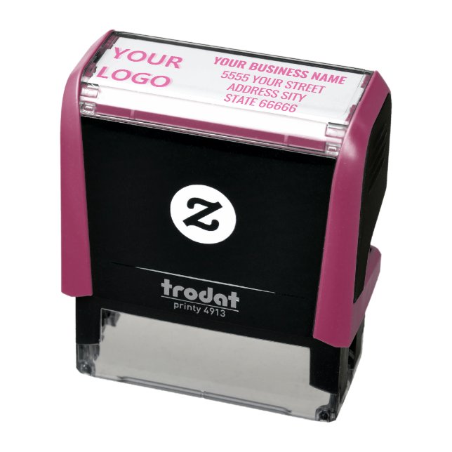 Your Name Logo or Photo Address Stamp Template (Product)