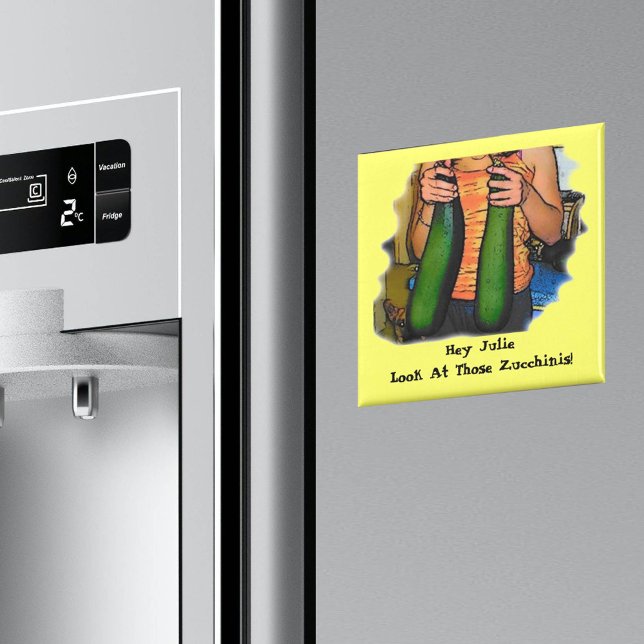 Your Name Look At Those Zucchinis National Day Aug Magnet (Creator Uploaded)