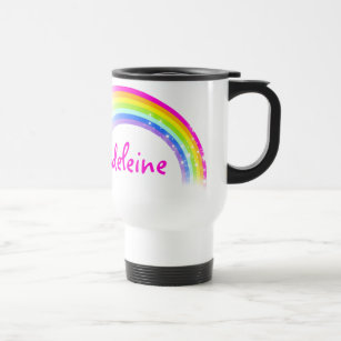 Your name Madeleine rainbow travel / kids club mug