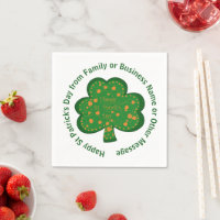 Your Name Message St Patricks Day Green Shamrock