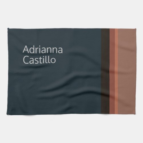 Your Name Minimalist Modern Plain Kitchen Towel