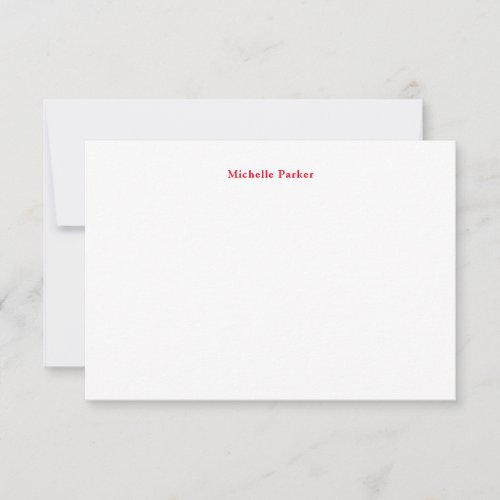 Your Name Minimalist Modern Thank You Card