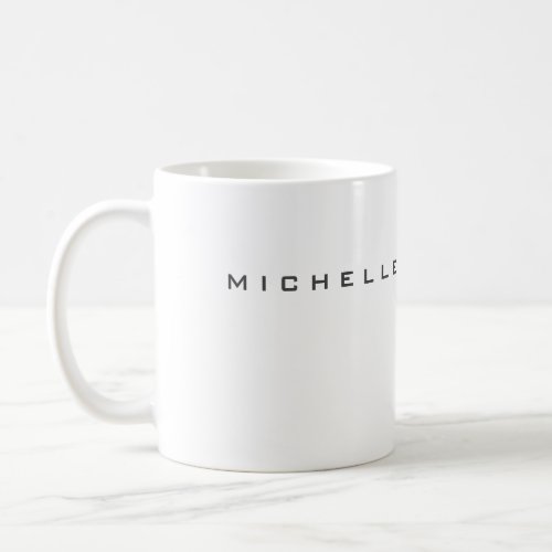 Your Name Minimalist Professional Modern Coffee Mu Coffee Mug